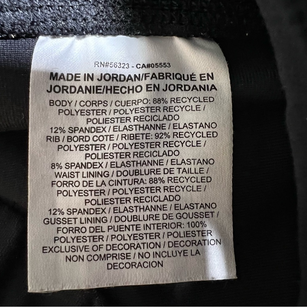 Nike Black/White Training Power Legend Capri Leggings with Just Do It Logo - Picture 10 of 11